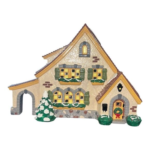 Department 56 Snow Village 1994 Carmel Cottage #5466-6 Retired Ceramic EUC - Picture 1 of 10